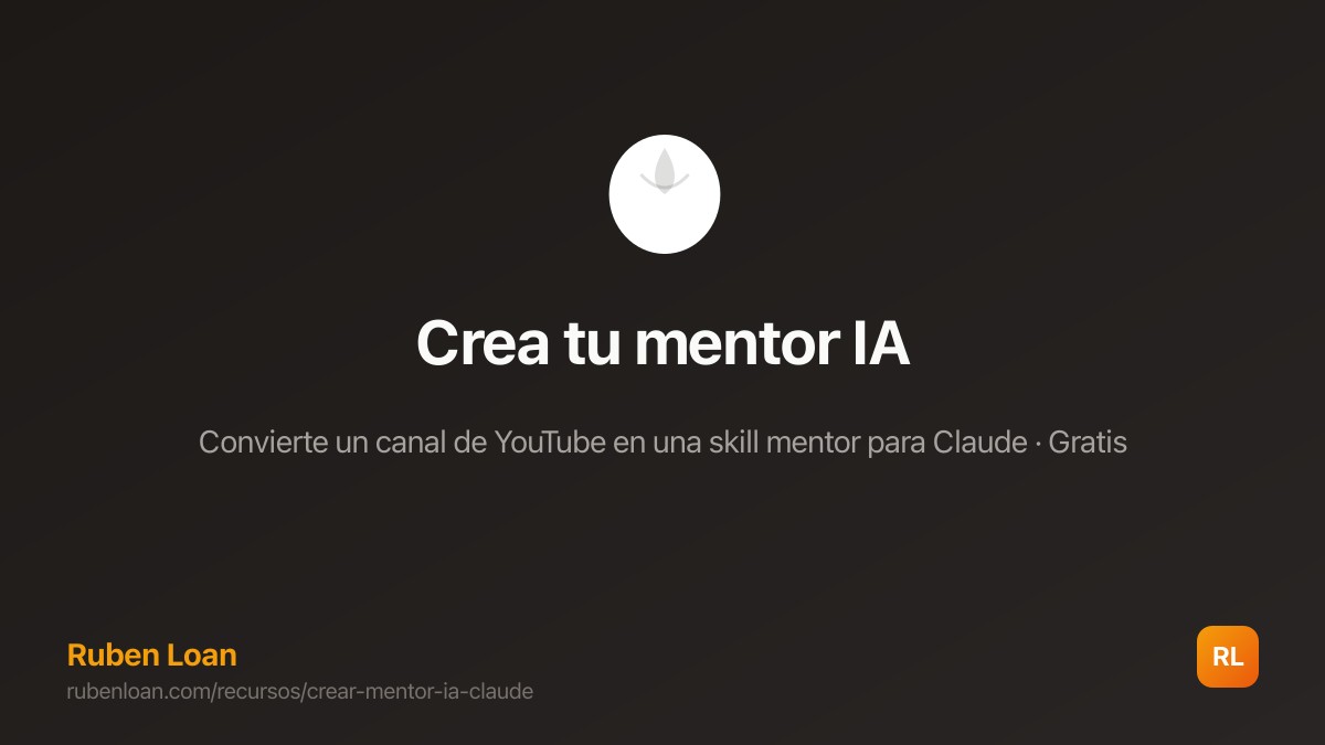 Crea un mentor IA con tu creador favorito de YouTube