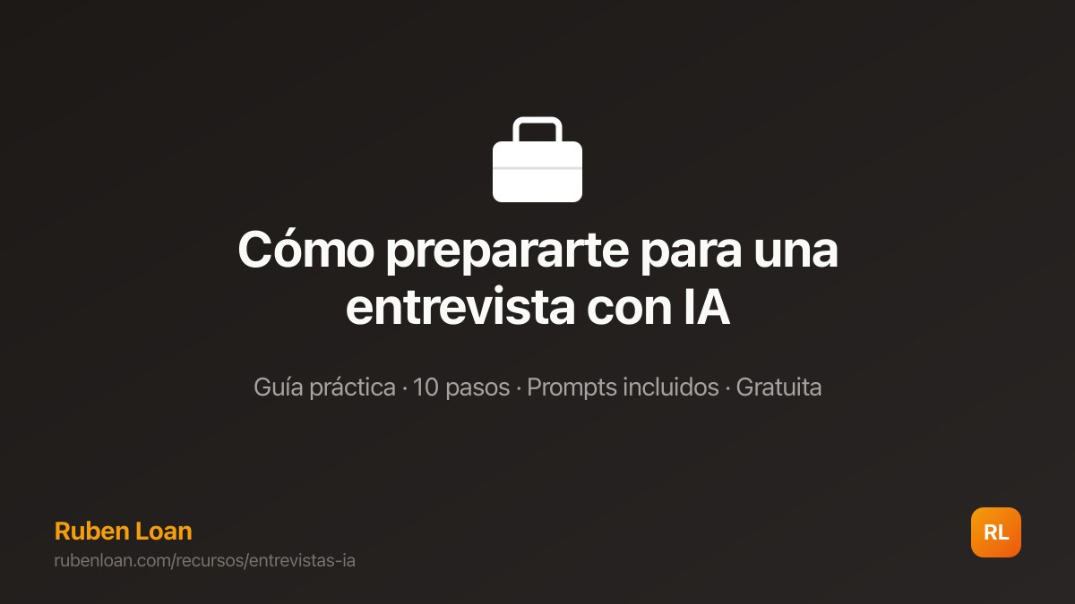 Cómo prepararte para una entrevista con IA
