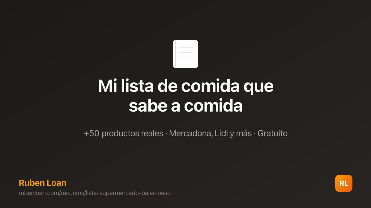Mi lista de comida que sabe a comida (no a dieta)