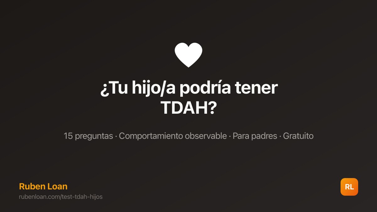 ¿Tu hijo/a podría tener TDAH?