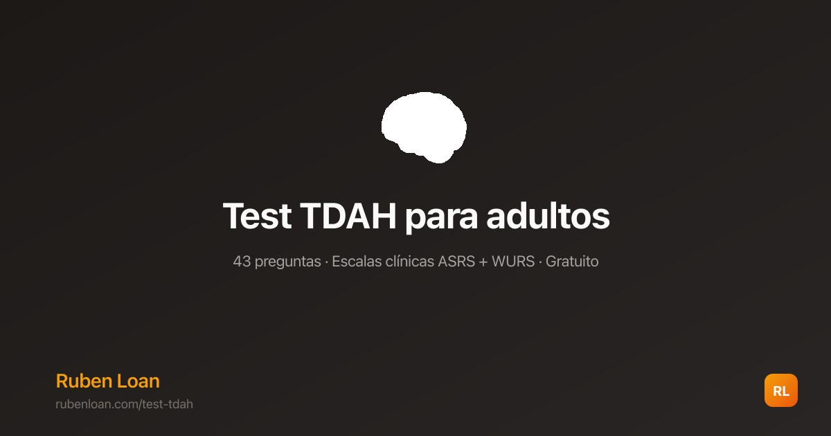 Test de TDAH para adultos